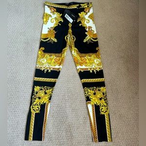 Versace Renaissance Lycra smith leggings NWT